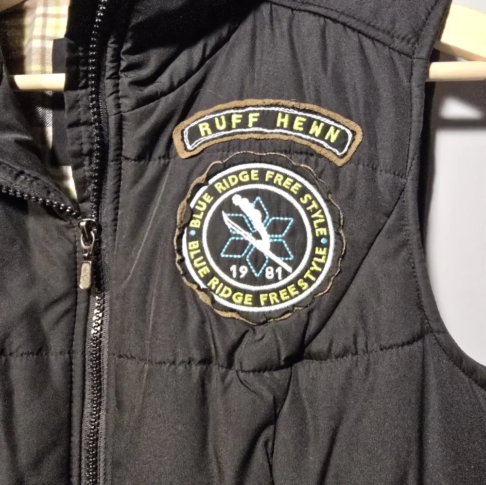 Ruff Hewn Puffer Vest - Blue Ridge Free Style - Size Small - Picture 2 of 6